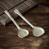 Flower Collection Series Spoon Coarse Pottery Spoon Household Spoon Retro Style Afternoon Tea Stirring Spoon Light Luxury Retro