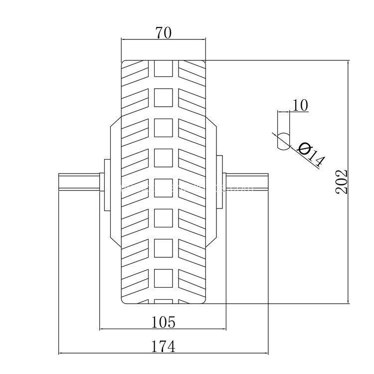 8" Brushless Geared Hub Motor, 6km/h Low-Speed High-Torque Handcart, Lawn Mower, Sweeper, Dining Vehicle