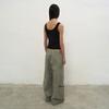 LCDC™ Washed String Wide-Leg Trousers (Khaki)