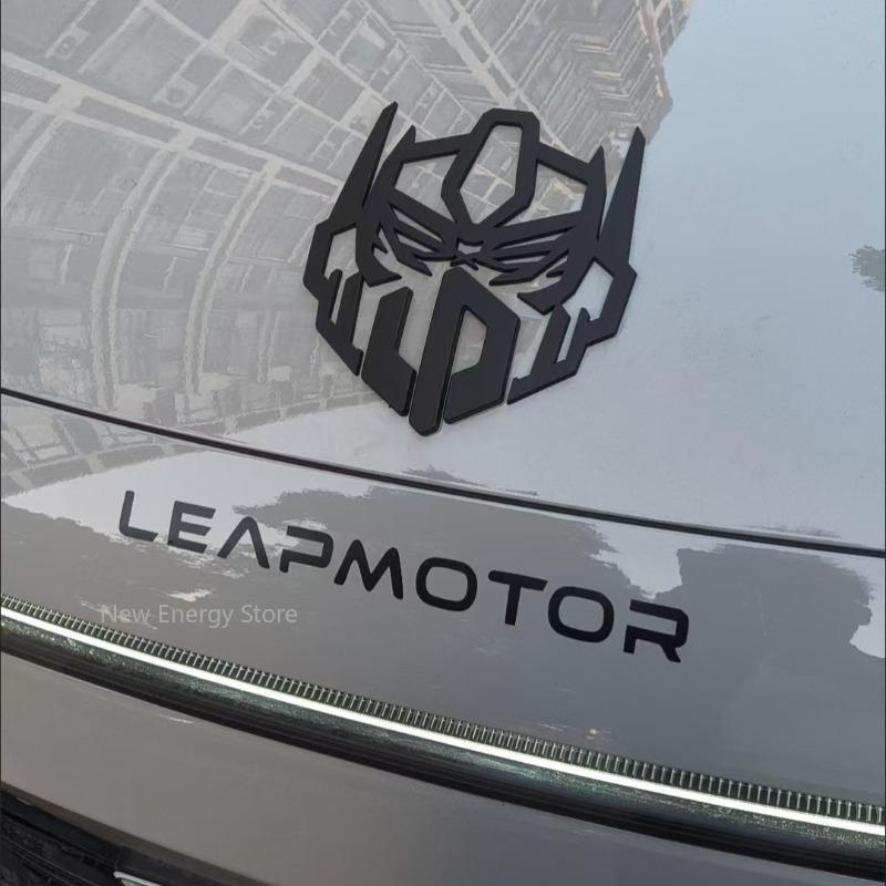 For Leapmotor B10 B01 C01 C10 C11 C16 3D Customized Design of Deformed Mechanical Car Logo Modify Accessories