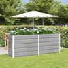 Plant Pot Light Grey 195 X 50 X 75 Cm Galvanized Steel