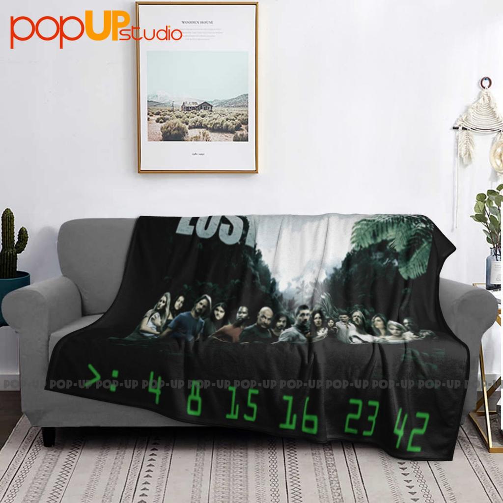 Lost Cast And Numbers Dharma Initiative Slogan Geek Tv Show Ultra-Soft Blanket Quilt Winter Sofa Cover Bed Covers