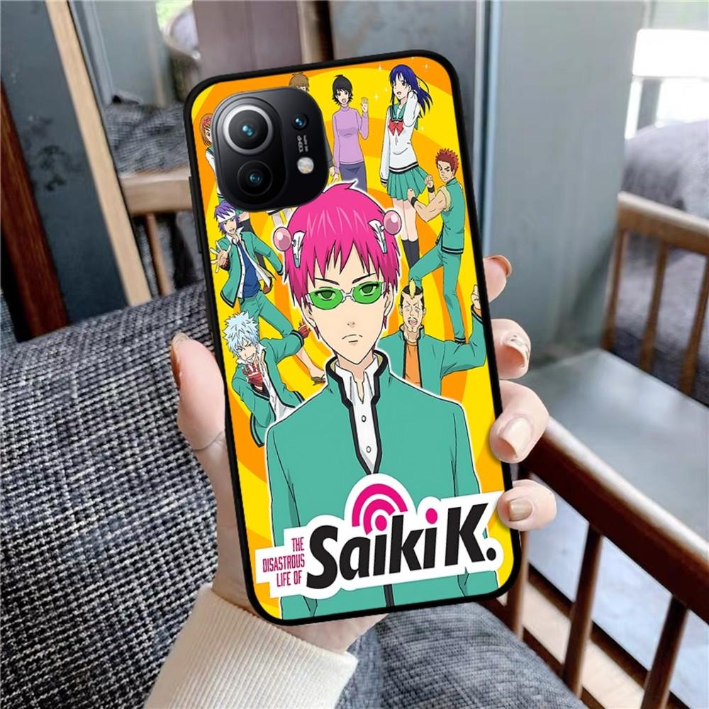 Saiki Kusuo No Psi Nan Phone Case For Xiaomi Mi 5X 8 9 10 11 12 Lite Pro 10T PocoX3pro PocoM3 Note 10 Pro Lite