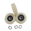 36T Black 608RS Bearing Electric Vehicle Motor Gear OD=38mm Durable Nylon Pinions Blue White Color