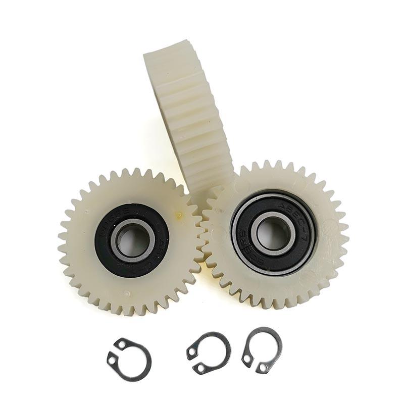 36T Black 608RS Bearing Electric Vehicle Motor Gear OD=38mm Durable Nylon Pinions Blue White Color