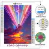5D DIY Rainbow Cross Stitch Rhinestones Diamond Drawing Embroidery Mosaic Home Decor
