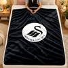 Flannel BlanketSwansea City Warm Soft Throw Blanket for Indoor Sofa Bed Living Room Use