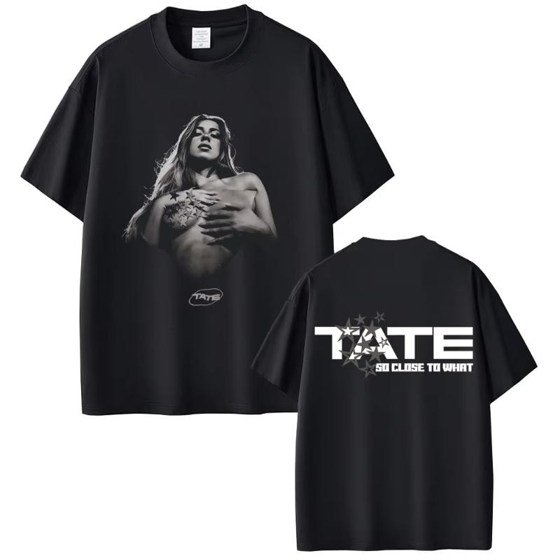 Tate McRae So Close To What Concert 2025 Tshirts Miss Possessive T Shirt Unisex Women Fashion Vintage Oversized Tshirt Streetwear