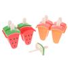 Ice Cream Mold With Cover Watermelon Shape Mold Diy Homemade Ice Popsicle Mould Frozen Juice Milk Kitchen Ice Cream Make Tools