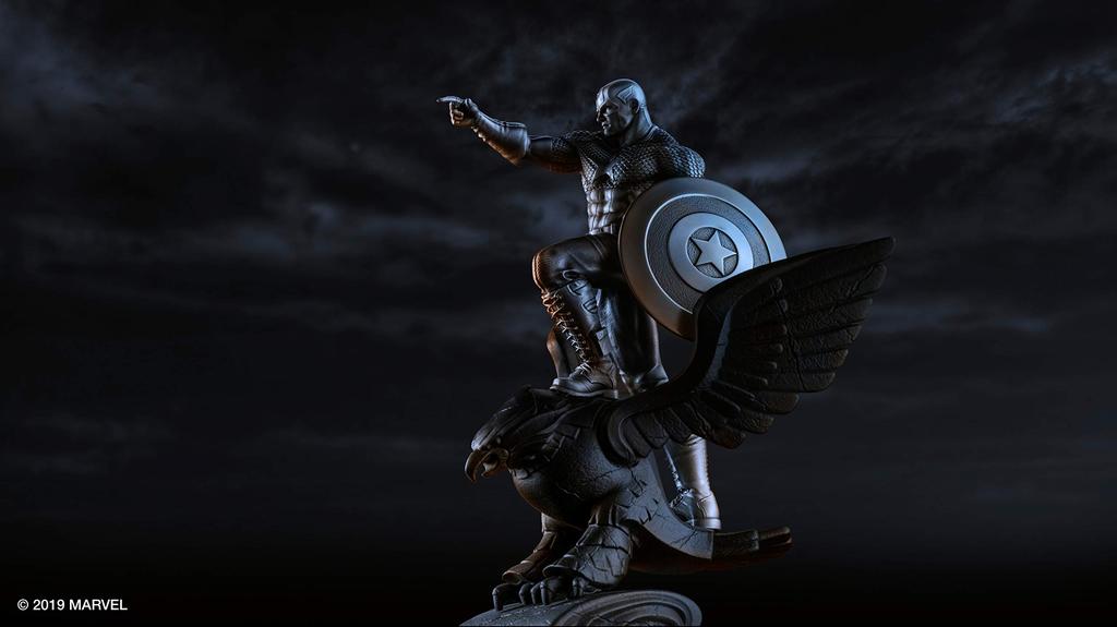 ROYAL SELANGOR Marvel Figurine Limited To Units Worldwide "Captain America" 3,000