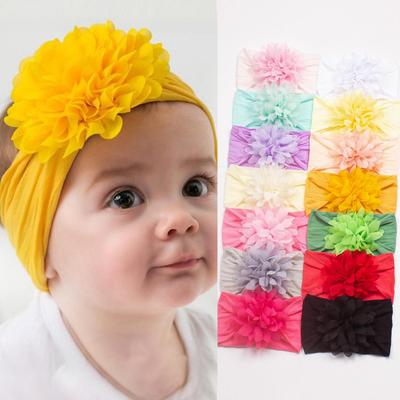 New Creative Nylon Baby Girl Headband – Wide Cute Princess Head Scarf for European & American Children