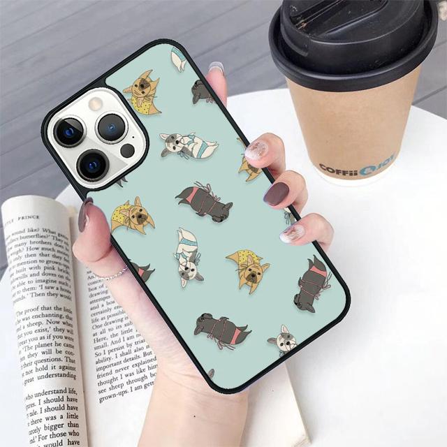 Cute French Bulldog Phone Case Cover For iPhone 17 Air 16 15 14 Plus For Apple 16 11 12 13 Pro Max Coque