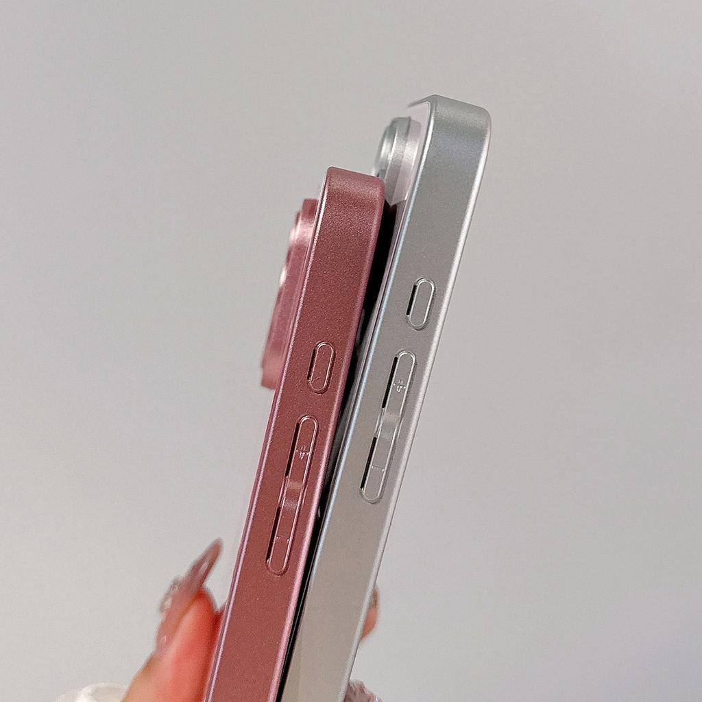 For iPhone 15 Pro Max Case Mirror Painted Fruit Pattern TPU + Acrylic Phone Cover