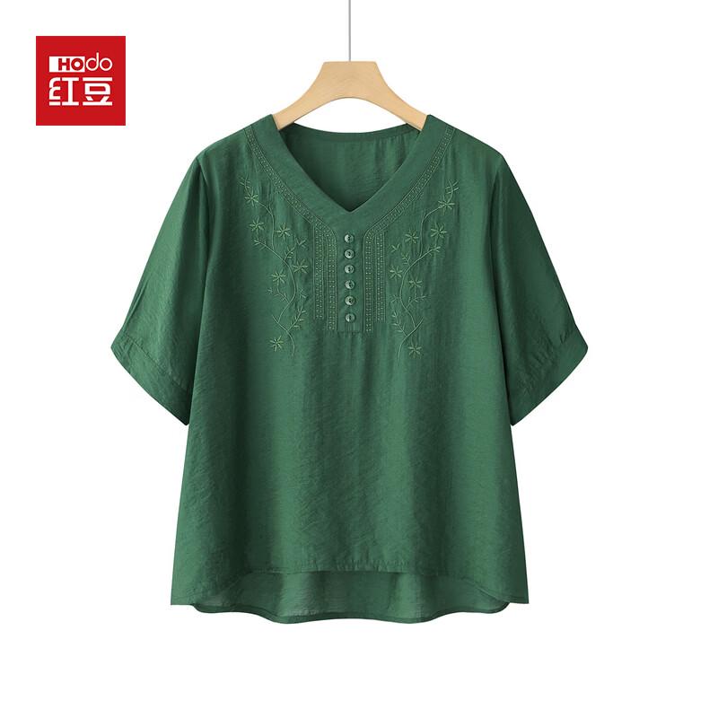 

Hodo 2026 New Style Women s Mid-Aged Summer Short Sleeve Top 4XL
