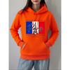 Paris City Of Love Printing Hoodies Women Autumn Winter Fleece Warm Sweatshirts Basics Pocket Pullovers Casual Loose Clothes