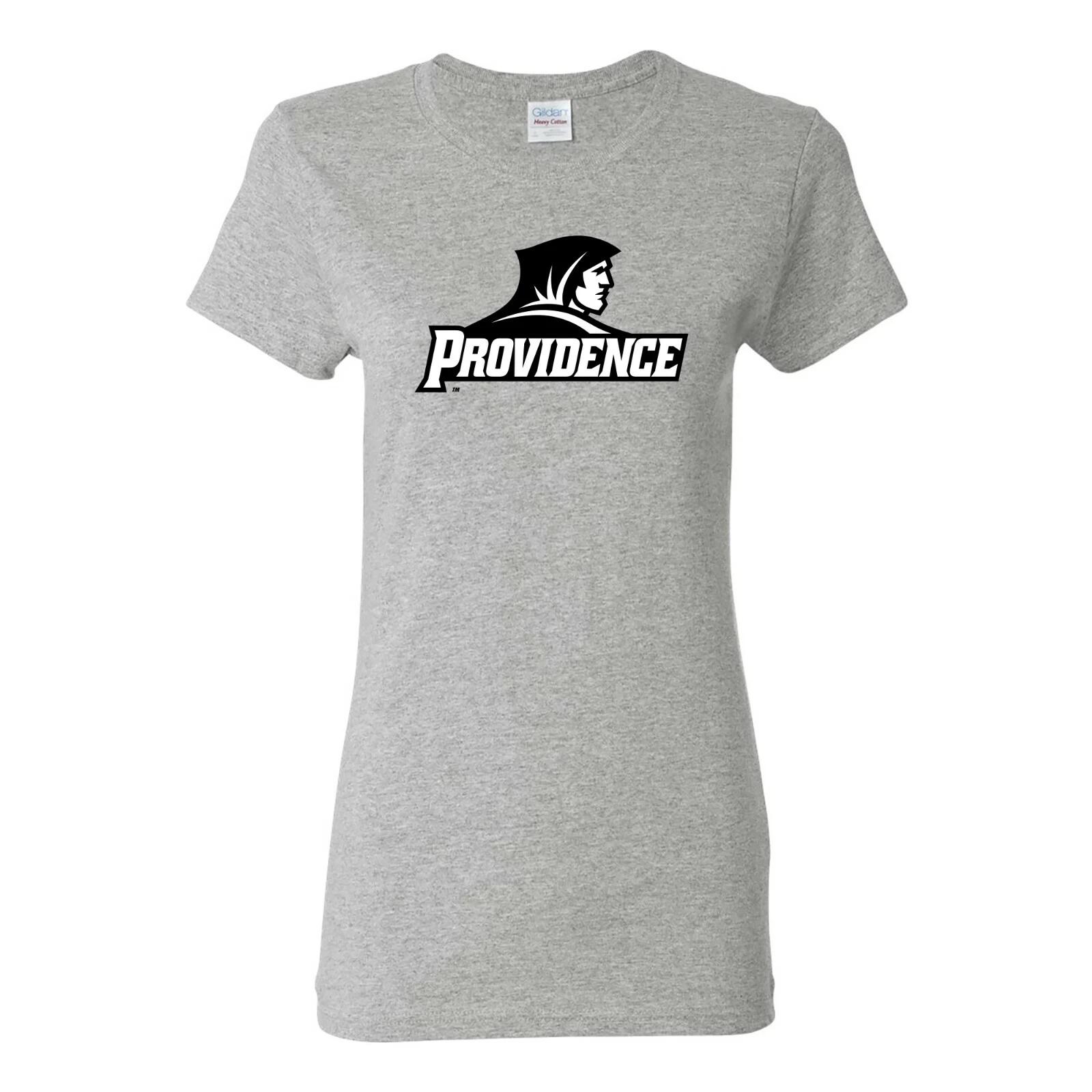 Providence Friars Primary Logo - Collegiate Womens T Shirt - Sport Grey S