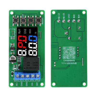 T2101 DC 12V Dual-Mode Single-Channel Direct Output Programmable Timer Controller Delay Relay Module