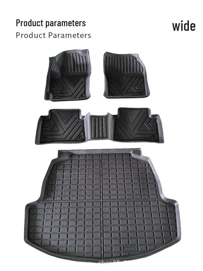 3D Waterproof TPE Trunk and Foot Mats for 2024 CHERY TIGGO 4 LHD