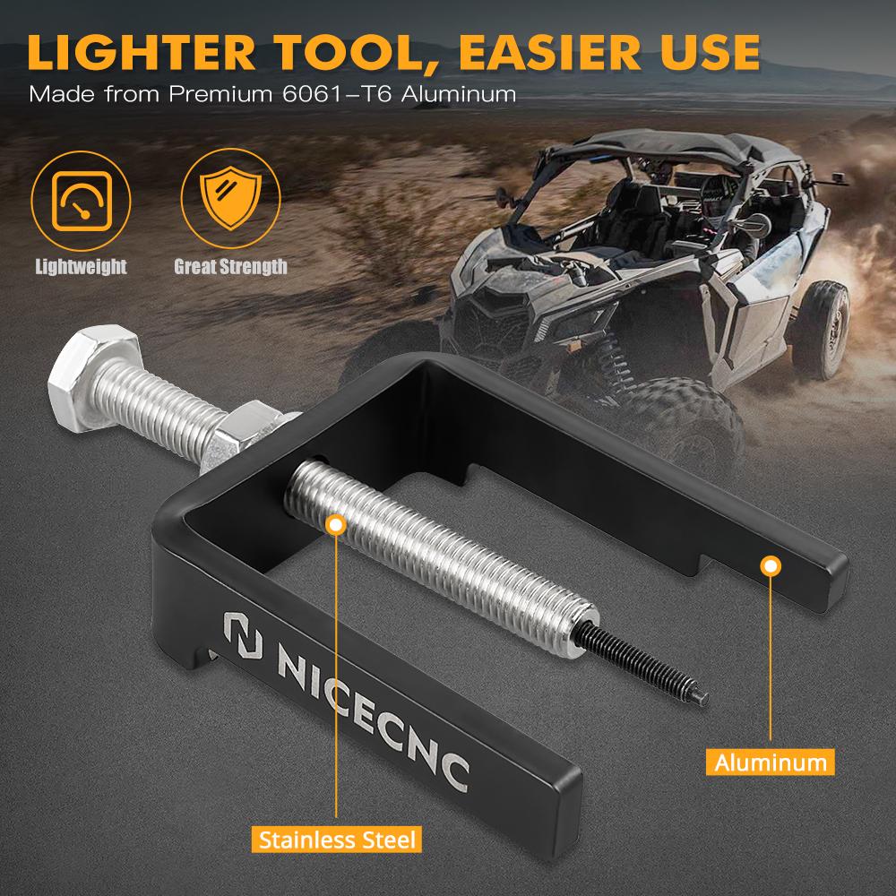 NiceCNC For Maverick X3 Clutch Roller Pin Extractor Removal Tool For 2017-2024 Can Am Maverick X3 UTV Clutch Roller Pin Remover