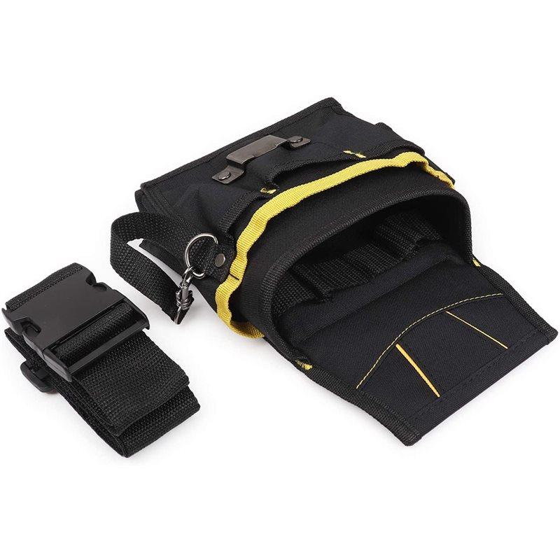 A25F-Electrician Belt Storage Pouch With Multiple Pockets Oxford Cloth Tool Bag Waist Design