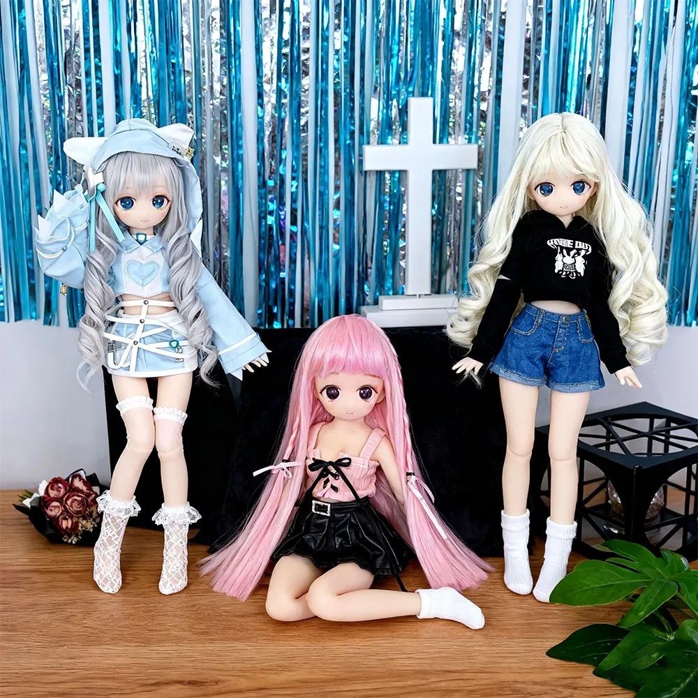 Anime Söt Realistisk Handgjord Fullkropps Silikondocka - Solid Livslik Beröring Samlarbar Cosplay Figur Tillbehör