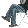 New American Retro Jeans for Spring and Autumn Men's Loose Straight-leg Wide-leg Trousers