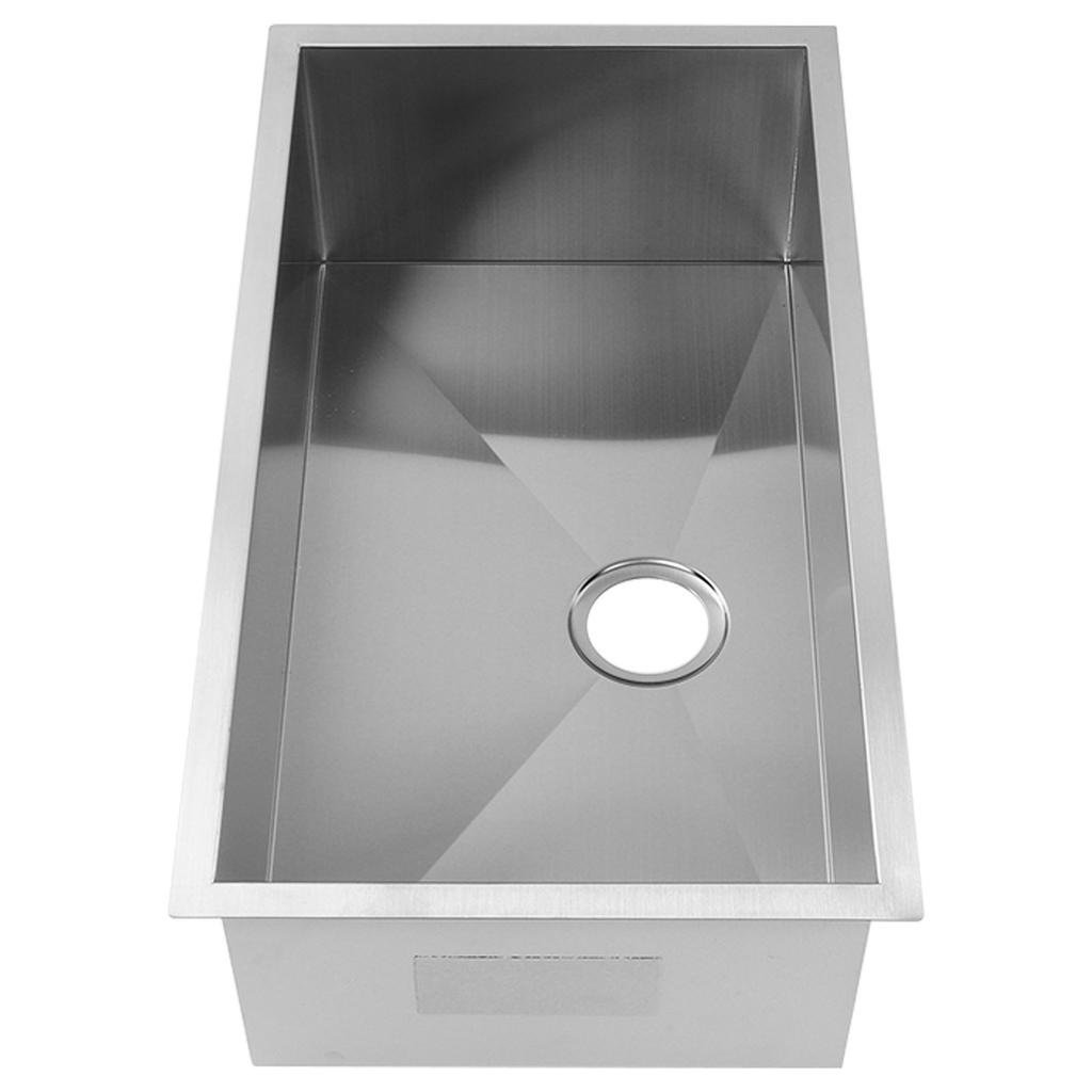 Undermount Sink L780 W430 H230mm 304 Stainless Steel 90mm Outlet Kitchen Sink for RV Yacht Boat