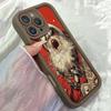 JT227 Edgy Punk Santa Claus Electric Guitar Illustration for iPhone 17 16 Pro Max Samsung S26 S25 Ultra A17 A16 A07 A56 Xiaomi 15T Redmi 15c Soft Case