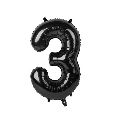 Unique Party 3 Foil Number Balloon
