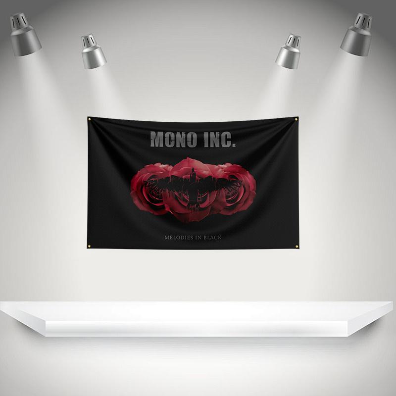 M-Mono Incs Flag Rock Music Band Banner HD Printing Tapestry Exhibition, Music Band Fans, Garage Decor