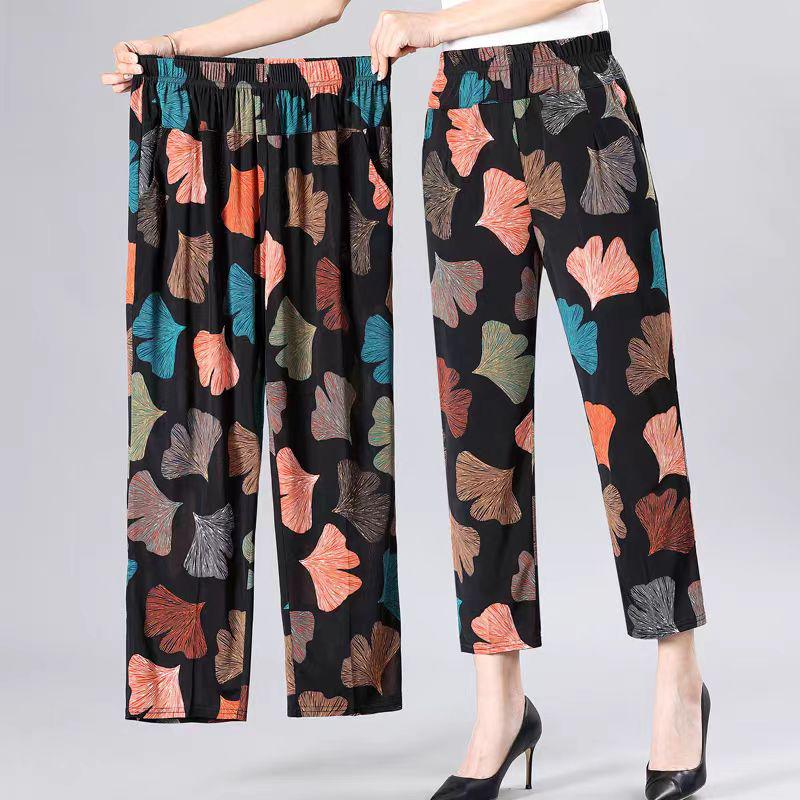 

Женские летние брюки из ледяного шелка, защищающие от комаров, свободного кроя 90-160 Pounds Universal