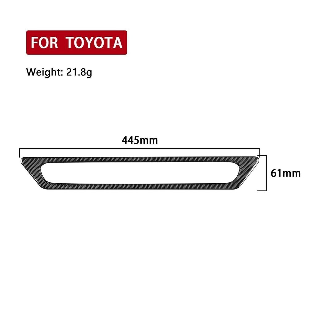 For Toyota Hilux 2015-2021 Real Carbon Fiber Rear Car Tailgate Brake Light Trim