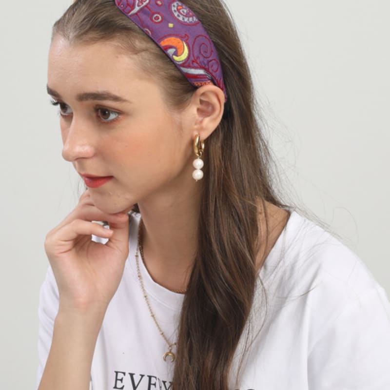 LALA Importiertes Ethno-Haarband - L/VIOLETT