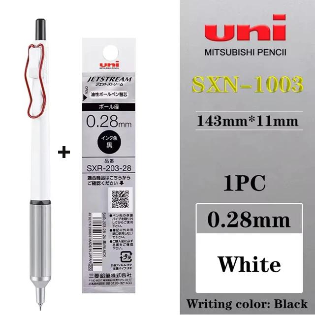 Uni Jetstream Business Pens 0.28/0.38mm Super Fine Nib Quick-drying Non-inking Oil Ballpoint Pen Anti-roll Rod Write Accessories