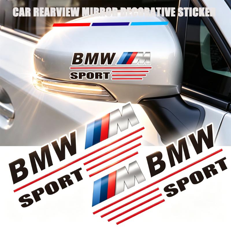 Car Rearview Mirror Decal Sticker Vehicle Body Accessories For BMW G80 G06 G07 G42 G14 G15 G16 F82 X1 X3 X5 M2 M3 M4 M5 M6 M7 M ZJ4