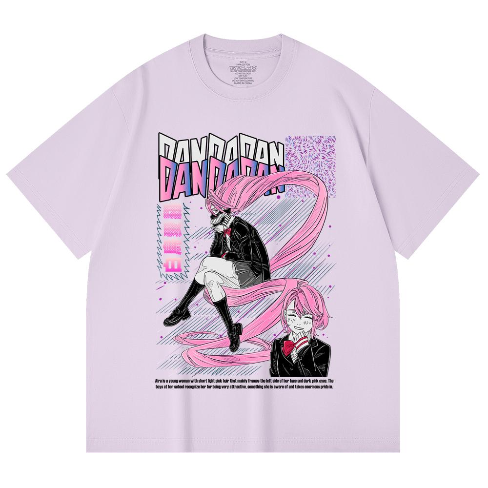 230 Gsm 100% Cotton Dandadan V2 Aira Print Unisex Heavy Cotton T Shirt
