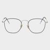 LOOKING4U NeoRetro B8804 C3 Silver Black Blue Light Blocking Glasses