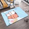 Cute Cartoon Panda and Bear Design Carpet with Butterflies and Sky Background Suitable for Use As an Anti-slip1 For1room and Bedroom Sofas