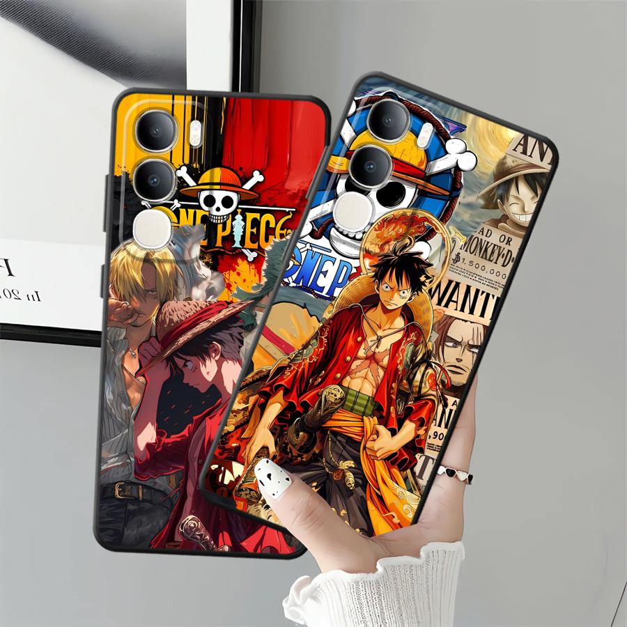 Phone Cover Case for Vivo Y71 Y91 Y75 Y81 V25 V30 Y53S V27 Y51S Y78 Y50 Y95 V21E V23 V29 Y52S Y93 Anime Luffy Zoro