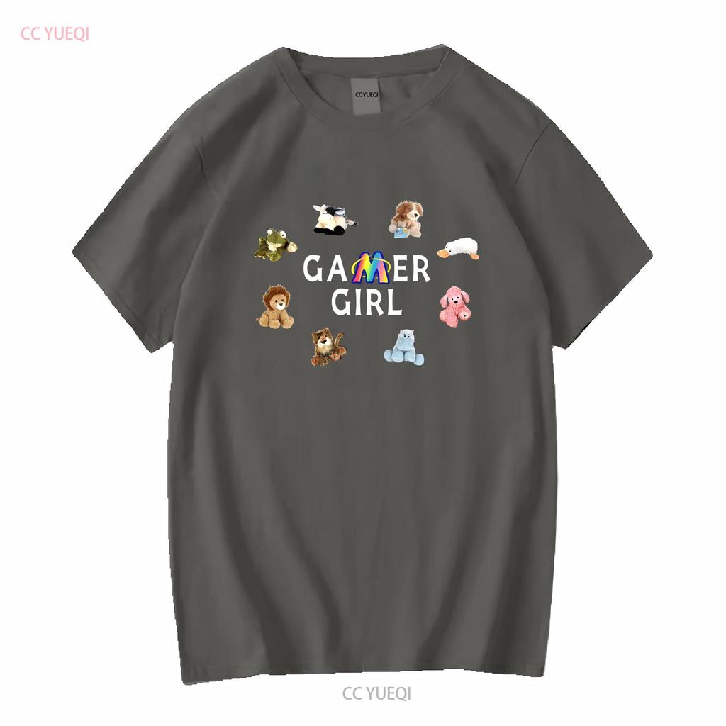 Webkinz Gamer Girl T-Shirt für Fans Y2K Retro Frühe 2000er Nostalgisches Spiel Lang- oder Kurzarm Vintage Gewaschen Homme Atmungsaktiv