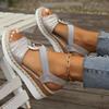 Women's Wedges Sandals  Summer Snake Print Platform Sandals Gladiator Shoes Woman Comfort Casual Med High Heels Sandals