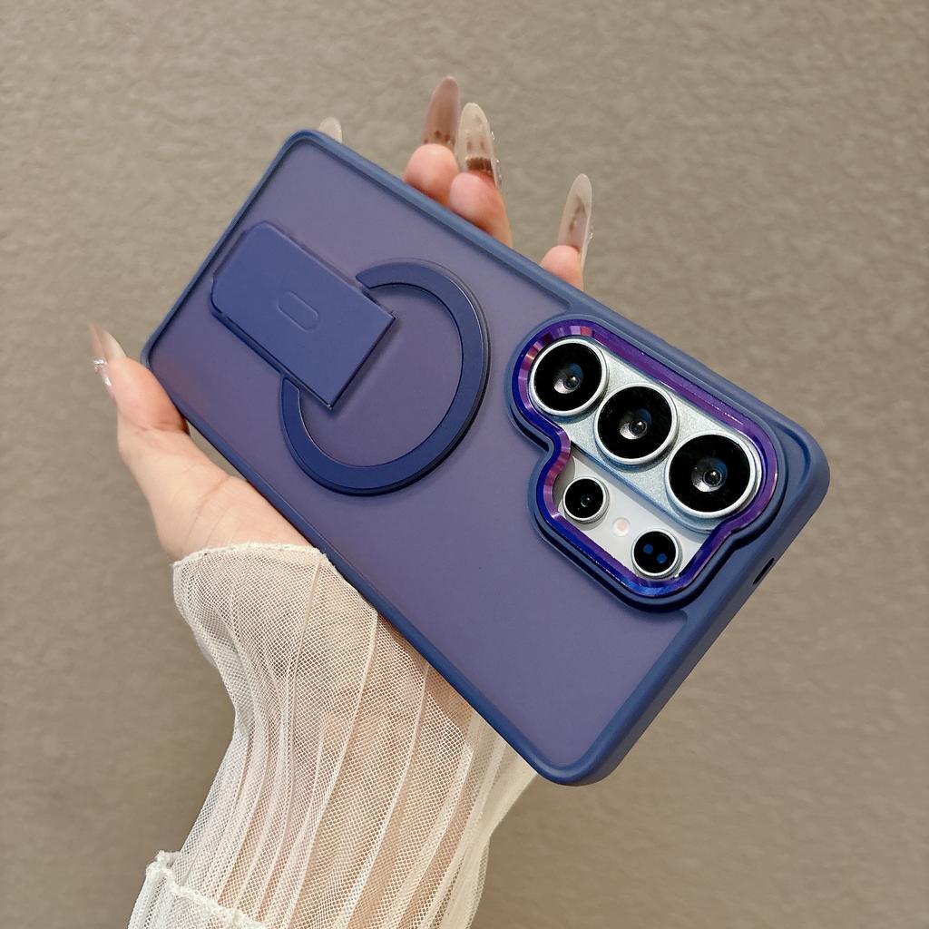 Samsung S26ultra sound bracket matte magnetic mobile phone case s25plus anti-drop simple protective case