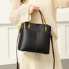 Women's PU Leather Tote Bag, Vintage Brown Bucket Handbag, Small Capacity Shoulder Crossbody Bag, Casual Daily Commuter Bag for Work Shopping Travel