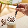 Stainless Steel Coffee Art Needle Black Frothing Needle Latte Art Pen  Decorating Milk Foam