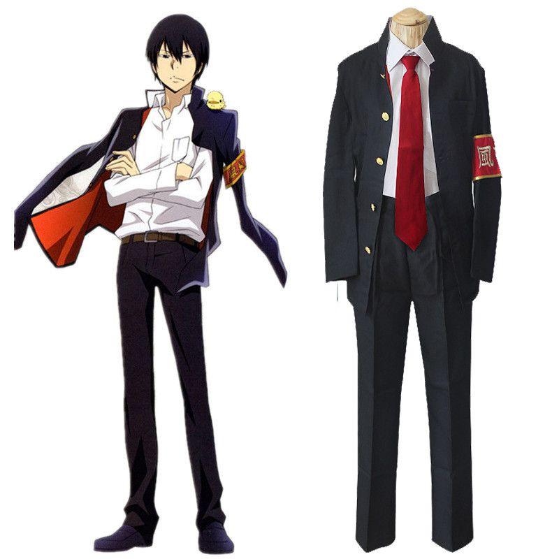 Wysokiej Jakości Japońskie Anime Hitman Reborn Hibari Kyoya Kostium Cosplay Garnitur Dla Fanów