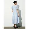 PEACEBIRD Women's French Elegant Waist-Cinching Midi Dress