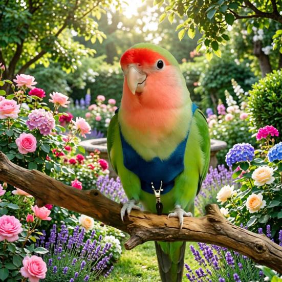 Kuş Koşumu ve Tasması Çıtçıtlı Papağan Koşumu Kaçışa Dayanıklı Kuş Tasması Güvenli Dış Mekan Eğitimi İçin Uçan İp Budgie'ler Papağanlar Kakadular