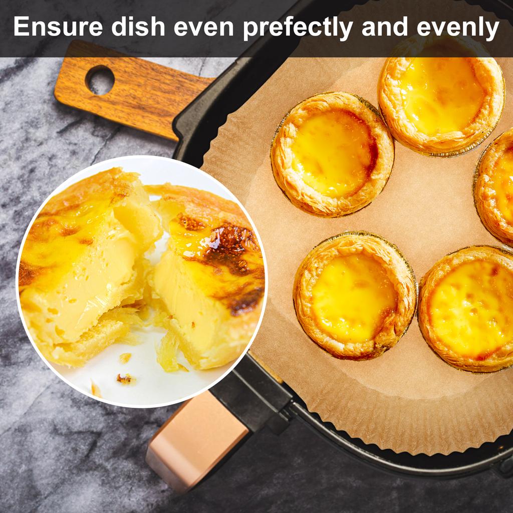 200pcs 5-7QT Air Fryer Paper Liners High Temp Resistant Food Grade Square Disposable Non Stick Microwave Safe Quick Clean