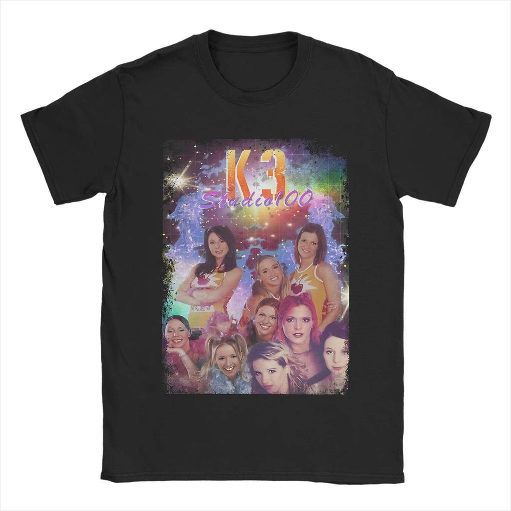 Summer Unisex K3 Studio100 Girl Group Shirt Pure Cotton Printed Tee Shirts Top Clothing Unisex