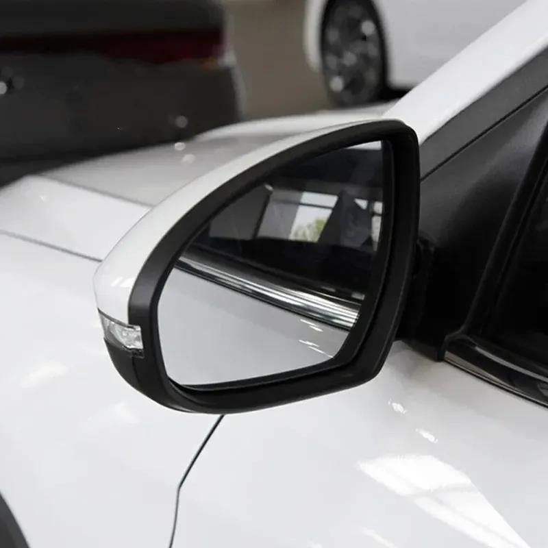 For Hyundai Tucson 2015 2016 2017- Car Rearview Mirror Rain Eyebrow Protector Cover Rainproof Frame ABS Mirror Accessories